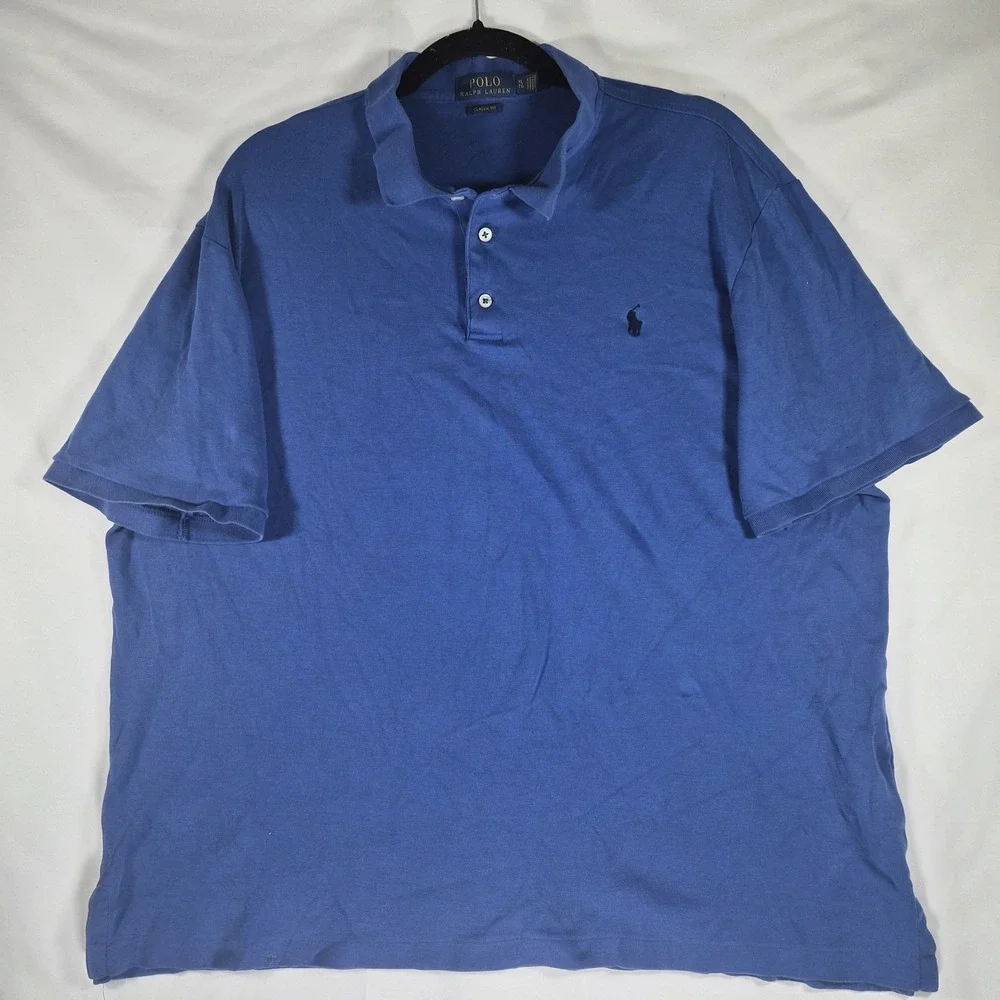 Polo Ralph Lauren Men's XL Classic Fit Blue Short Sleeve Polo Shirt Pony Logo